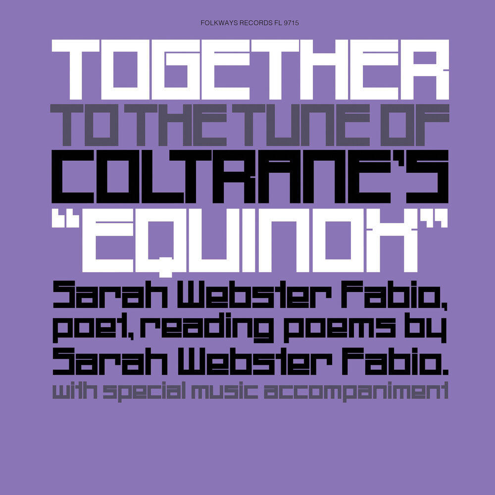 the album cover for Sarah Fabio  Webster - Together To The Tune Of Coltrane's Equinox [Reissue]