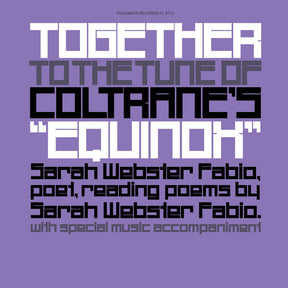 the album cover for Sarah Fabio  Webster - Together To The Tune Of Coltrane's Equinox [Reissue]