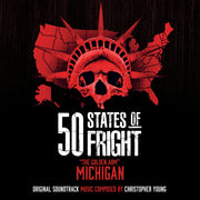 the album cover for Christopher Young  (Colv) (Gol) (Ltd) - 50 States Of Fright: The Golden Arm (Michigan)