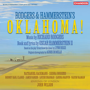 the album cover for Rodgers / Hackmann / Boggess - Oklahoma (Complete Original Score)