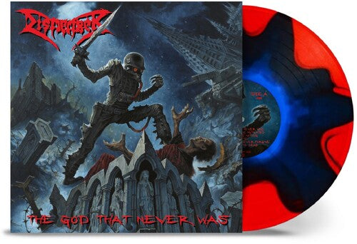 The God That Never Was - Blue in Red Split (Vinyl)