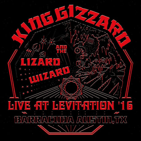 the album cover for King Gizzard & The Lizard Wizard - Live At Levitation '16 [Red 2LP]