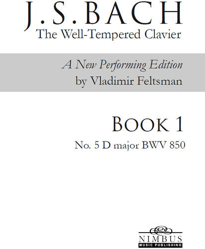 Bach,j.s. / Feltsman,vladimir - Book 1 - No. 5 D Major - Books