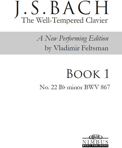 Bach,j.s. / Feltsman,vladimir - Book 1 - No. 22 Bb Minor - Books