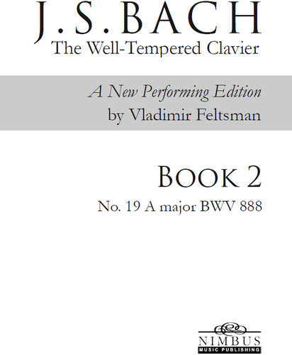 Bach,j.s. / Feltsman,vladimir - Book 2 - No. 19 A Major - Books
