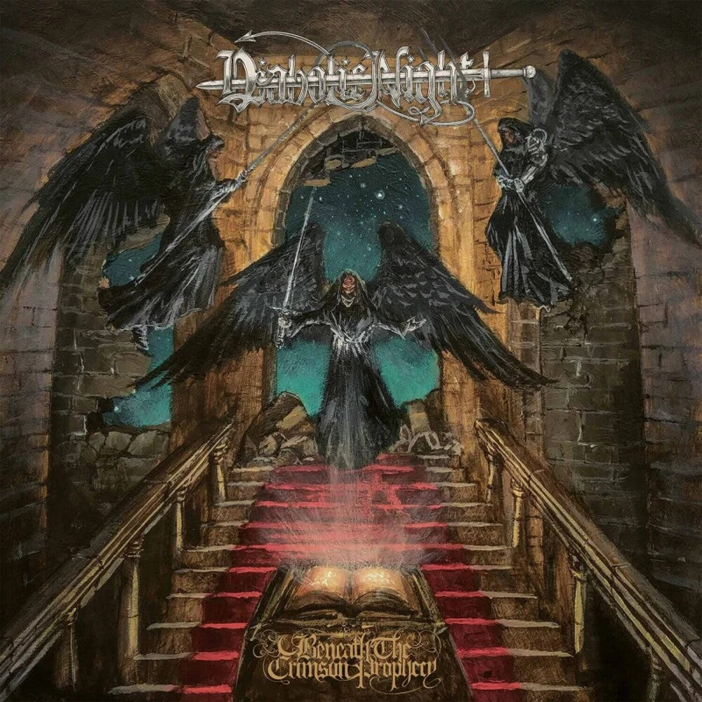 the album cover for Diabolic Night - Beneath The Crimson Prophecy - Blue (Blue) [Colored Vinyl]