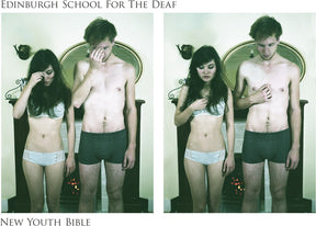 the album cover for Edinburgh School for the Deaf - New Youth Bible [Colored Vinyl] (Slv) (Aniv)