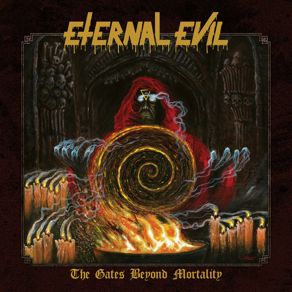 the album cover for Eternal Evil - Gates Beyond Mortality (Blk) [Colored Vinyl] [Limited Edition] (Ylw)
