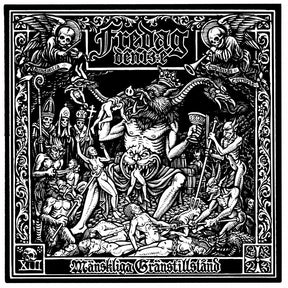 the album cover for Fredag Den 13:E - Manskliga Granstillstand