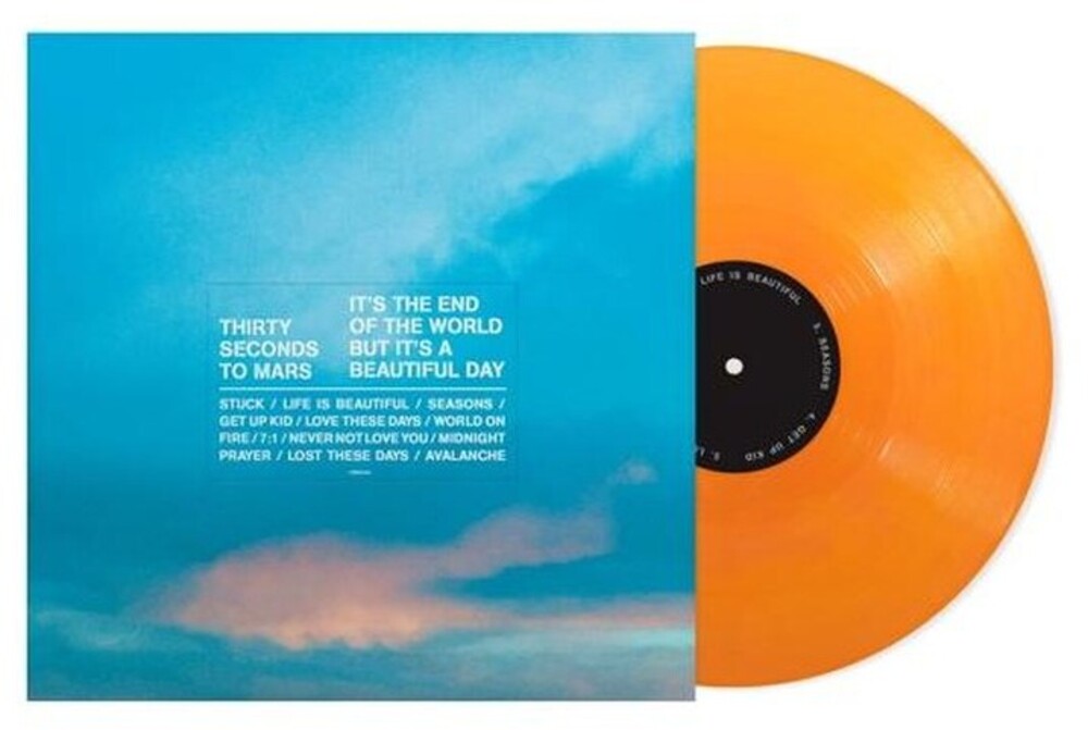 the album cover for Thirty Seconds To Mars - It's The End Of The World But It's A Beautiful Day
