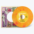 the album cover for The Contessas - Broken Heart b/w Gimme Gimme [Opaque Peach & White Marble Vinyl Single]