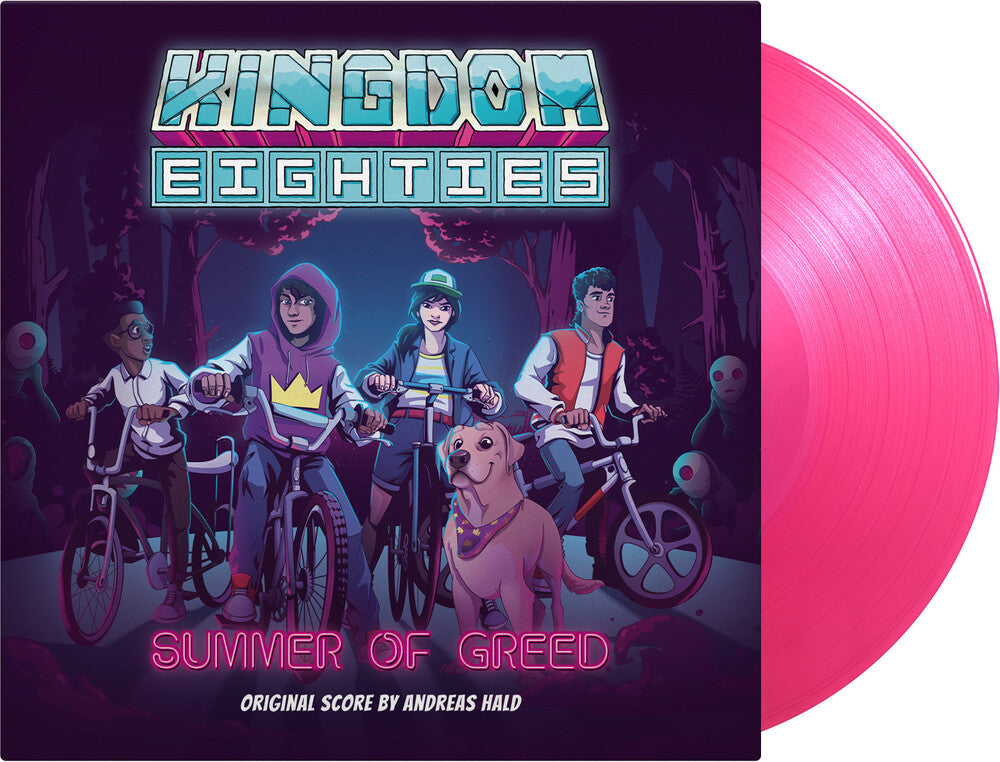 the album cover for Andreas Hald  (Colv) (Gate) (Ltd) (Ogv) (Post) - Kingdom Eighties - O.S.T. [Colored Vinyl] (Gate) [Limited Edition]
