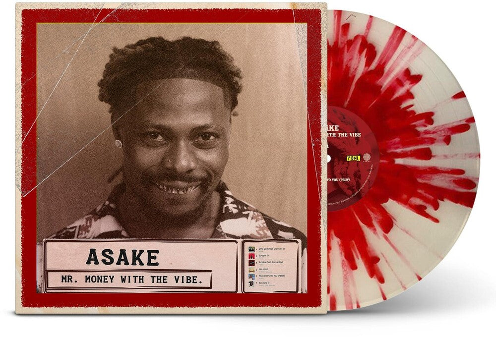 the album cover for Asake - Mr. Money With The Vibe [Colored Vinyl] [Limited Edition] (Red) (Wht)