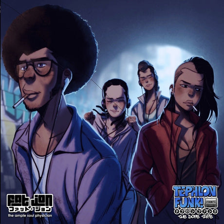 the album cover for Fat Jon - Tephlon Funk: The Dope Tape (Post)