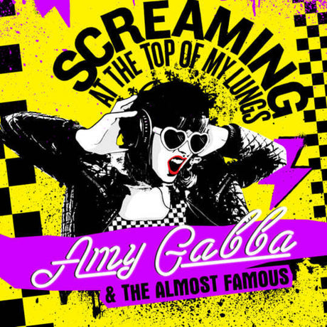 the album cover for Amy Gabba & The Almost Famous - Screaming At The Top Of My Lungs [Colored Vinyl] (Ofgv)