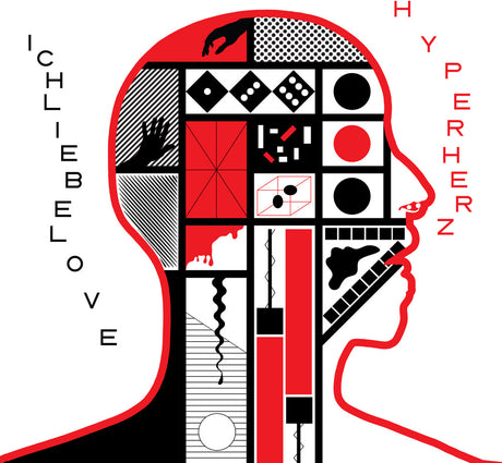 the album cover for Ichliebelove - Hyperherz - White [Colored Vinyl] [Limited Edition] (Wht)