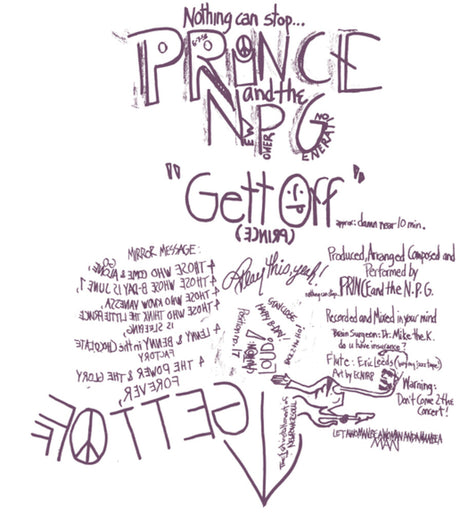 the album cover for Prince - Gett Off! [RSD Black Friday 2023]