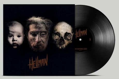 the album cover for Hellman - Born, Suffering, Death