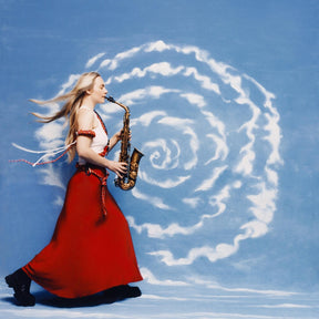 the album cover for Laura Misch - Sample The Sky [Limited Edition Blue Sky LP]