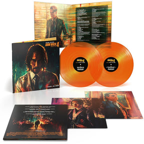 the album cover for Tyler Bates  (Cvnl) (Org) - John Wick Chapter 4 (Original Score) [Clear Vinyl] (Org)