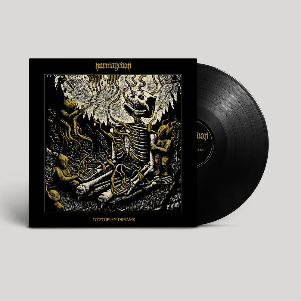 the album cover for Harmagedon - Dystopian Dreams