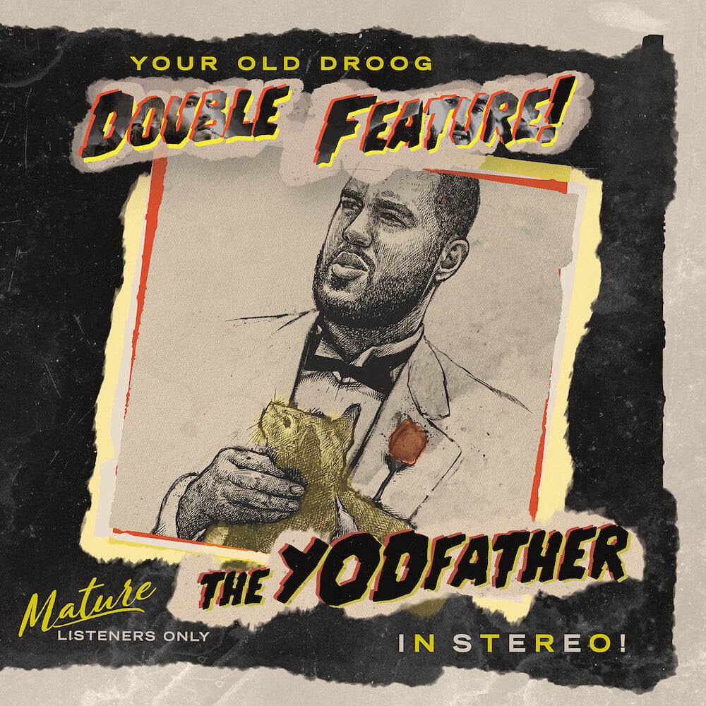 the album cover for Your Old Droog - The Yodfather / The Shining
