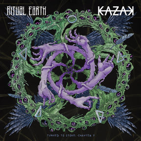 the album cover for Ritual Earth & Kazak - Turned To Stone Chapter 9