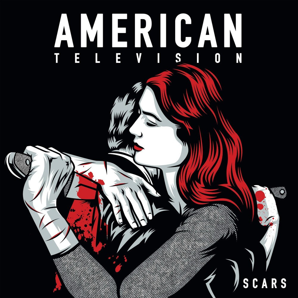 the album cover for American Television - Scars [Colored Vinyl] (Red) (Wht) (Spla)
