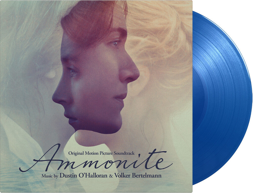 the album cover for Dustin O'halloran  / Bertelmann,Volker (Blue) (Ltd) - Ammonite - O.S.T. (Blue) [Colored Vinyl] [Limited Edition] [180 Gram]