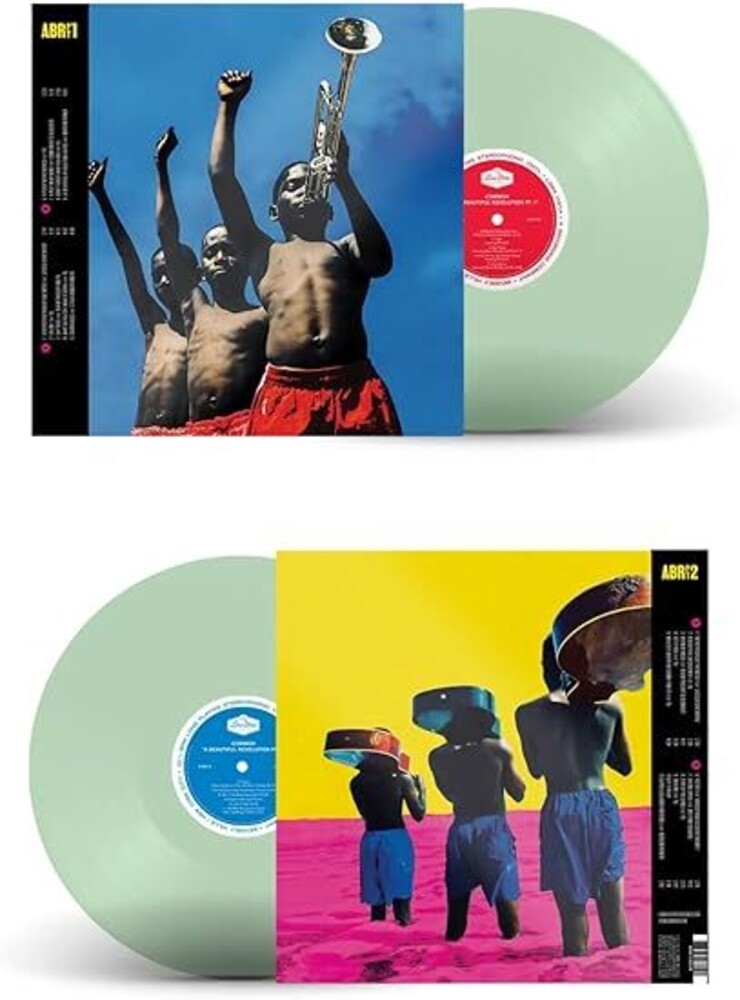 the album cover for Common - A Beautiful Revolution Pt 1 & 2 [Deluxe Edition Coke Bottle Clear 2LP]