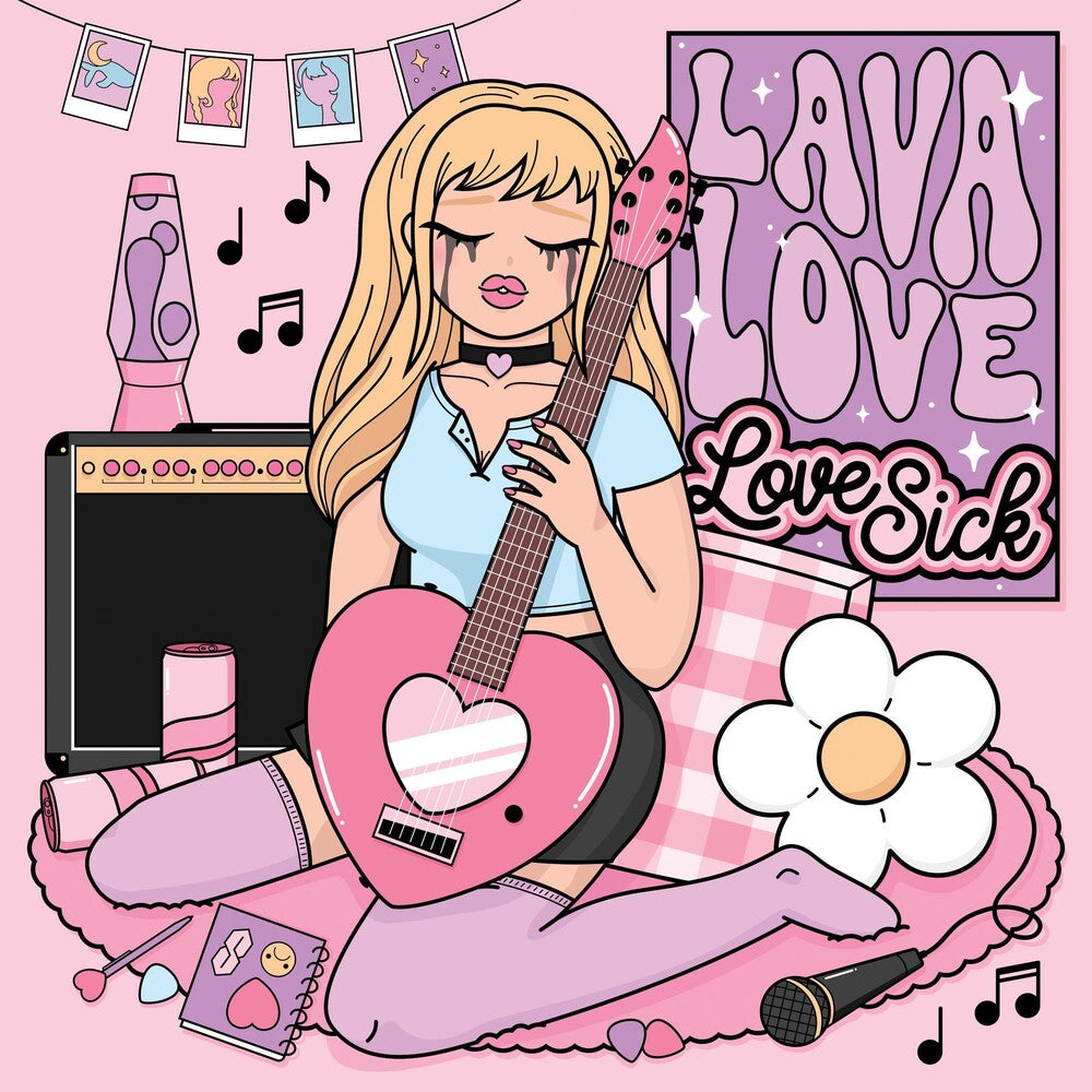 the album cover for Lavalove - Love Sick
