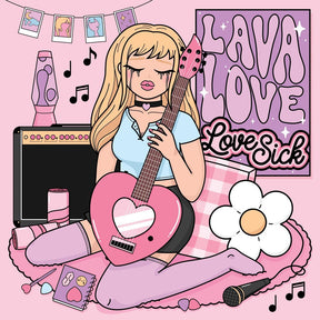 the album cover for Lavalove - Love Sick