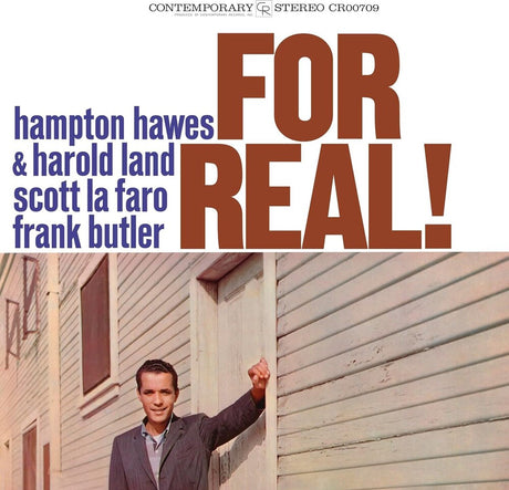 the album cover for Hampton Hawes - For Real! [Contemporary Records Acoustic Sounds Series LP]