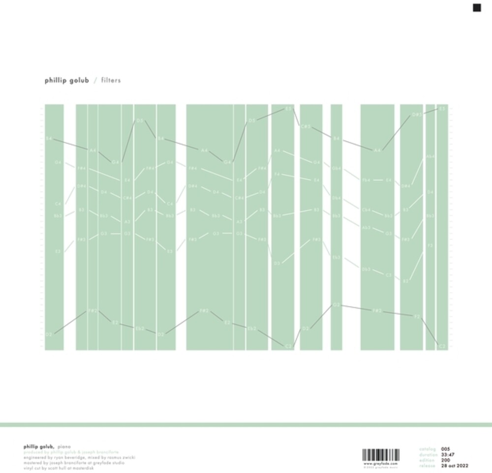 the album cover for Golub, Phillip - Filters