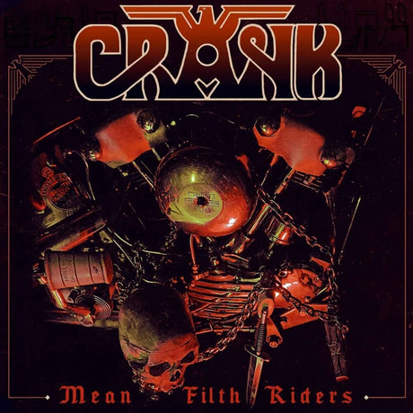 the album cover for Crank - Mean Filth Riders [Colored Vinyl] (Red)