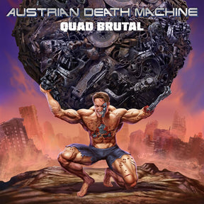 the album cover for Austrian Death Machine - Quad Brutal (Blue) [Colored Vinyl]