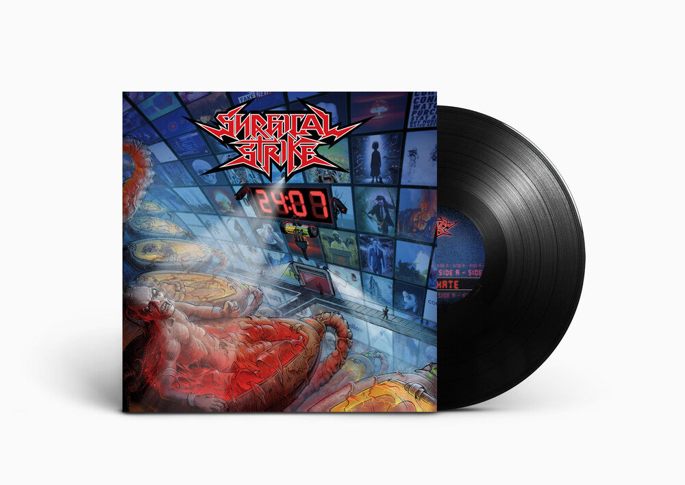 the album cover for Surgical Strike - 24/7 Hate