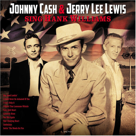 the album cover for Lewis, Jerry Lee / Cash, Johnny - Sing Hank Williams - 180gm Vinyl