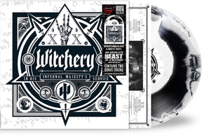 the album cover for Witchery - In His Infernal Majesty's Service