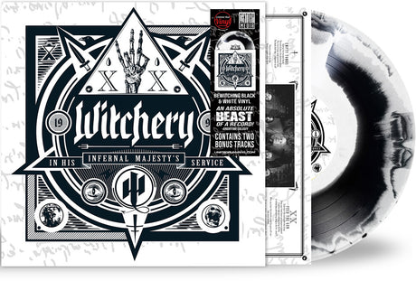 the album cover for Witchery - In His Infernal Majesty's Service