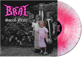 the album cover for Brat - Social Grace [White w/ Pink Splatter LP]