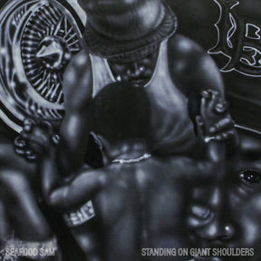 the album cover for Seafood Sam - Standing On Giant Shoulders - Forest Green [Colored Vinyl]