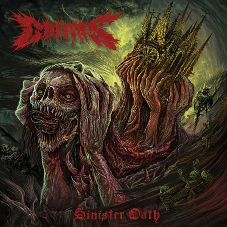 the album cover for Coffins - Sinister Oath [Oxblood LP]