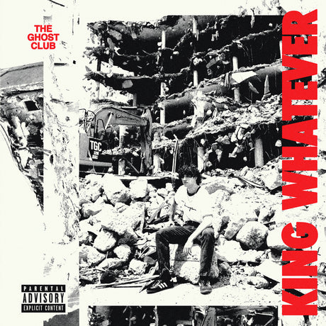 the album cover for The Ghost Club - King Whatever [Colored Vinyl] [180 Gram] (Red) (Wht)