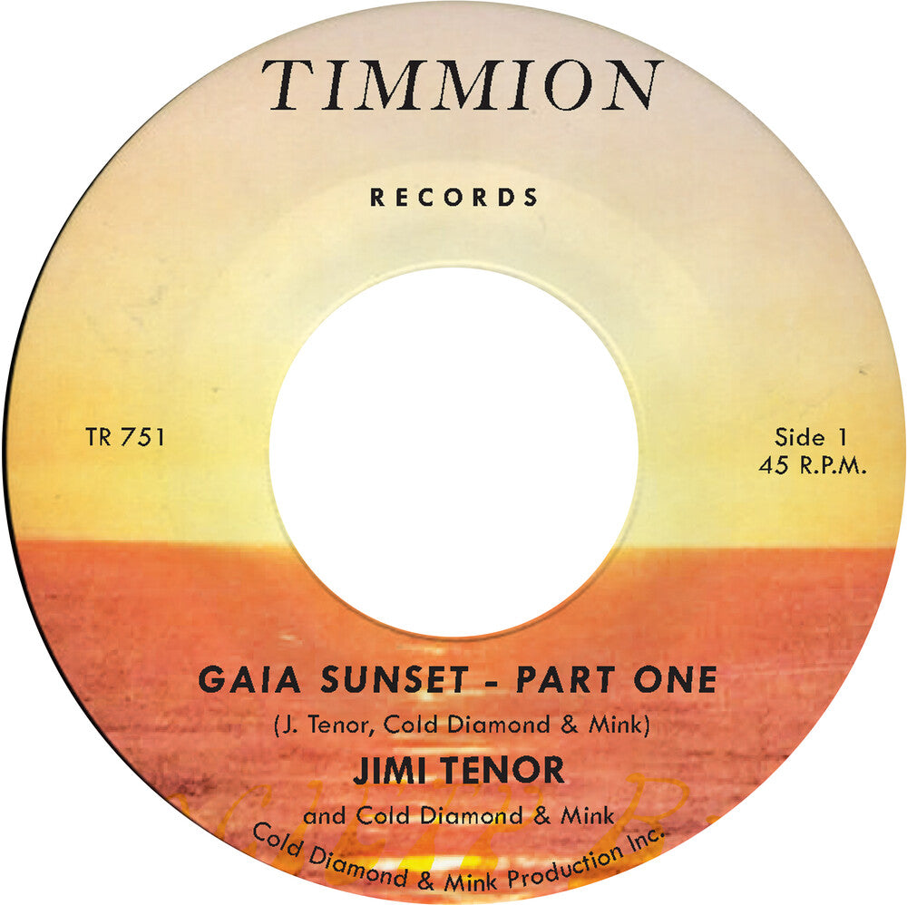 the album cover for Jimi Tenor  & Cold Diamond & Mink - Gaia Sunset - Yellow [Colored Vinyl] [Clear Vinyl] (Ylw)