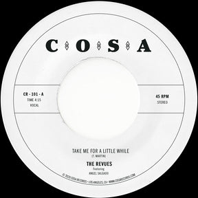 the album cover for Revues - Take Me For A Little While