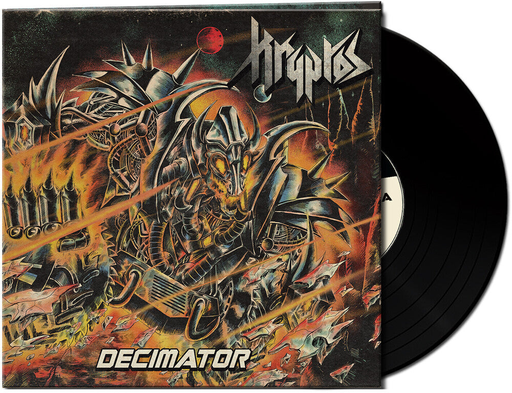 the album cover for Kryptos - Decimator