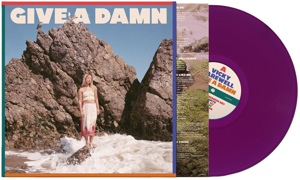 the album cover for Vicky Farewell - Give A Damn