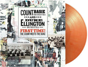 the album cover for Ellington, Duke / Basie, Count - First Time! The Count Meets The Duke - Ltd Orange & White Vinyl