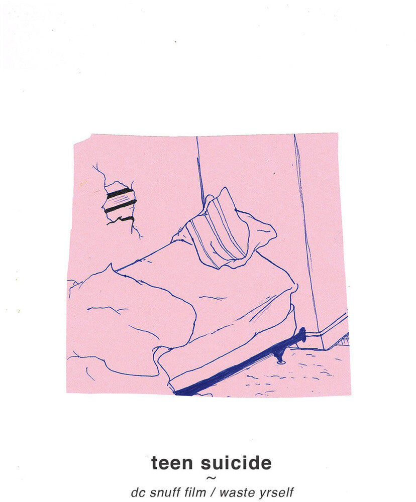 the album cover for Teen Suicide - Dc Snuff Film / Waste Yrself [Colored Vinyl] (Pnk)